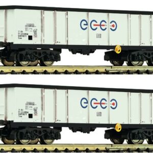2-tlg. Set Offen Güterwagen Eaos Ecco-Rail