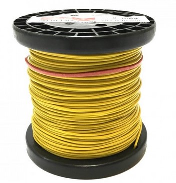 Litzendraht 0,14mm2, gelb, 50m