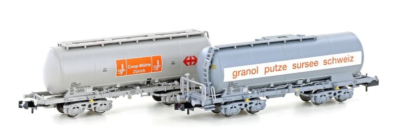 SBB Silowagen Uacs Granol und Coop, 2er Set