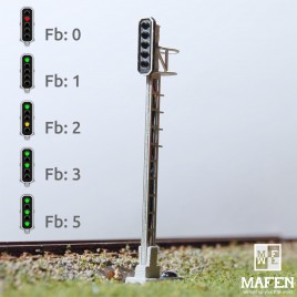 SBB Hauptsignal fünfflammig