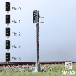 SBB Hauptsignal fünfflammig