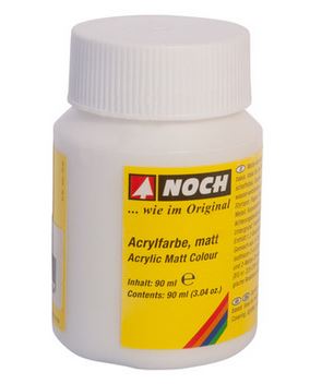 Acrylfarbe matt, weiss